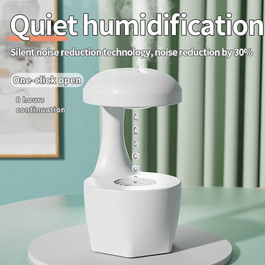 Anti Gravity Usb Air Water Droplet Cool Mist Smooth Sailing Aromatherapy Humidifier For Bedroom